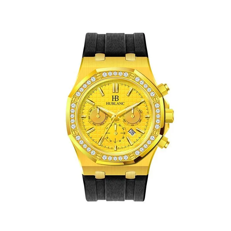 高端足金999男士机械腕表黄金防水多功能手表时尚轻奢经典奢华