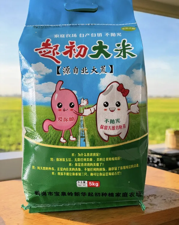 起初家园 稻花香米 源自黑土地  现磨现发