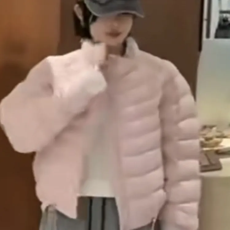 永丽家新款冬款女时尚立领欧版宽松百搭排骨棉服女款短款休闲