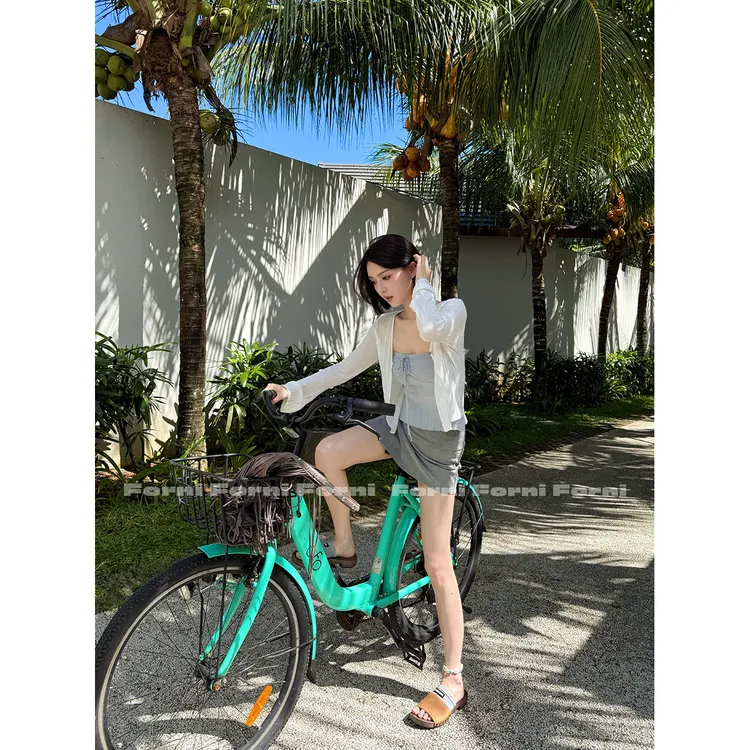 FORNI 疗愈衫行走的空调100天丝糯叽叽无骨薄款春夏小开衫