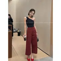 【娇娇私服定制】新款上新高腰时尚休闲八分裤（裤长80）50809#