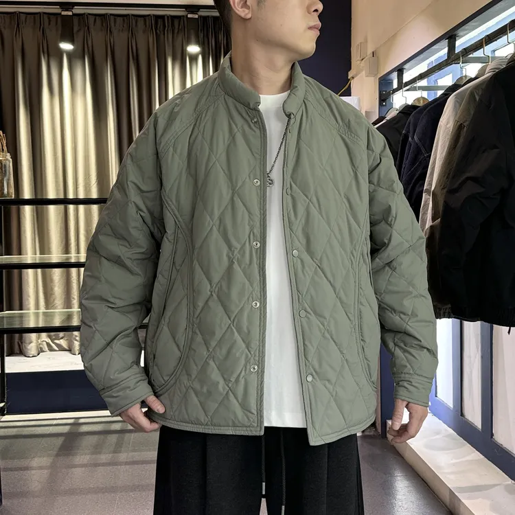 KP-X立领菱格90白鸭轻盈羽绒服秋冬保暖户外防泼水时尚休闲男外套