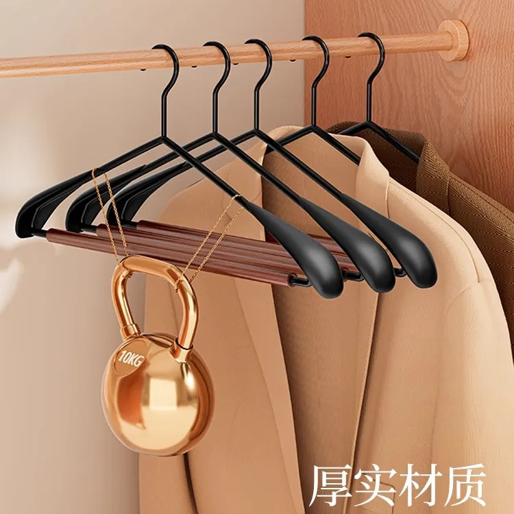 整理师推荐榉木衣架家用挂衣防滑无痕衣服挂架子高端成人衣撑晾衣商品图