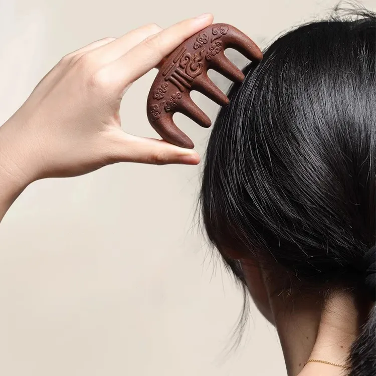 古法天然何首乌香梳乌发养发古法香自然梳黑全龄通用