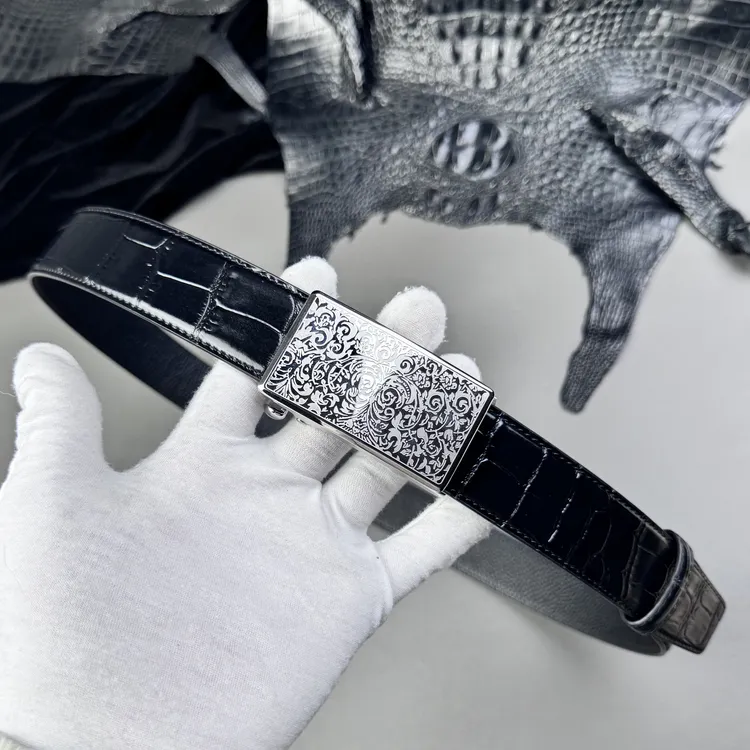 CIA.HERING摩登之选男士高端精品自动扣真皮3.5外穿式腰带套装