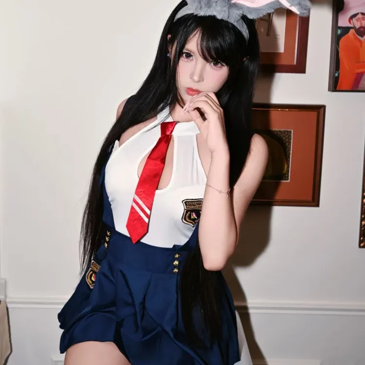 洦斯摩「初梦」校园风尚背带收腰JK连衣裙制服