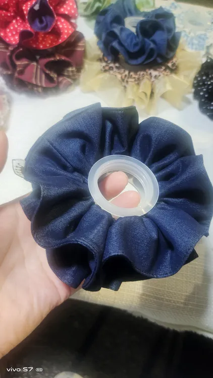 牛仔小双层精美发圈