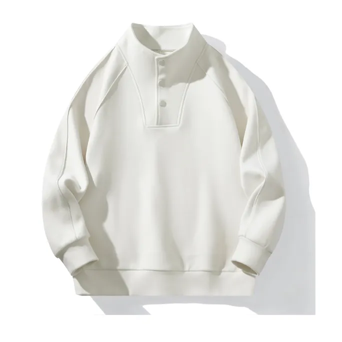 2025新款套头立领男士半开领卫衣秋冬季舒适休闲圆领长袖宽松