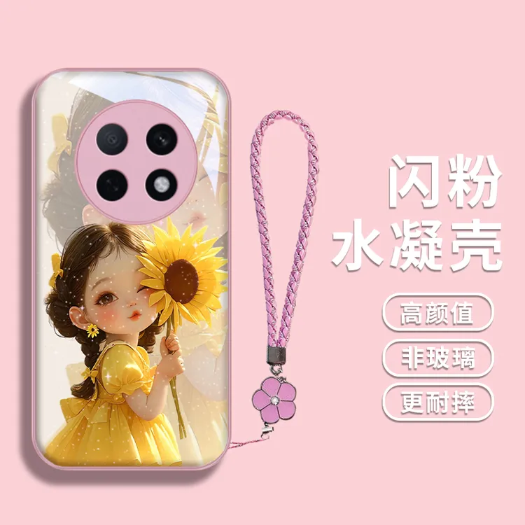 漫画女孩适用oppoA5pro水凝手机壳A2pro保护套A3活力版金属漆a11