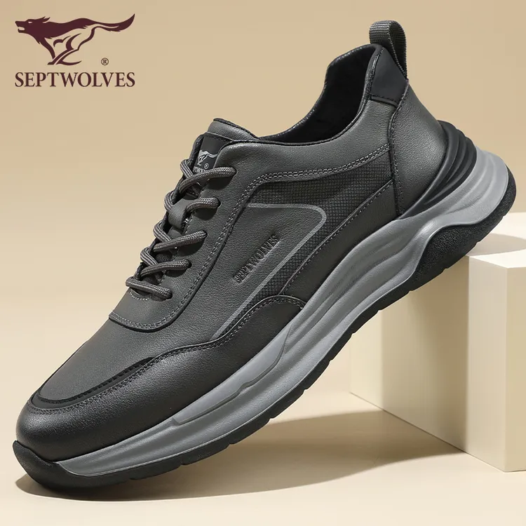 七匹狼男鞋秋季新款时尚休闲鞋透气运动鞋子男款软底跑步男士鞋子