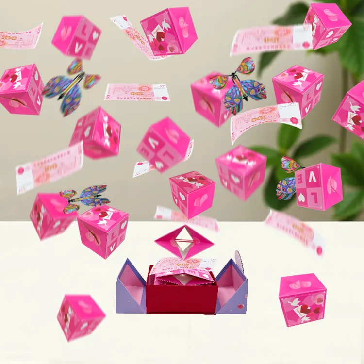 生日礼物惊喜弹跳红包成品盒子生日弹射红包圣诞礼物送女生惊喜