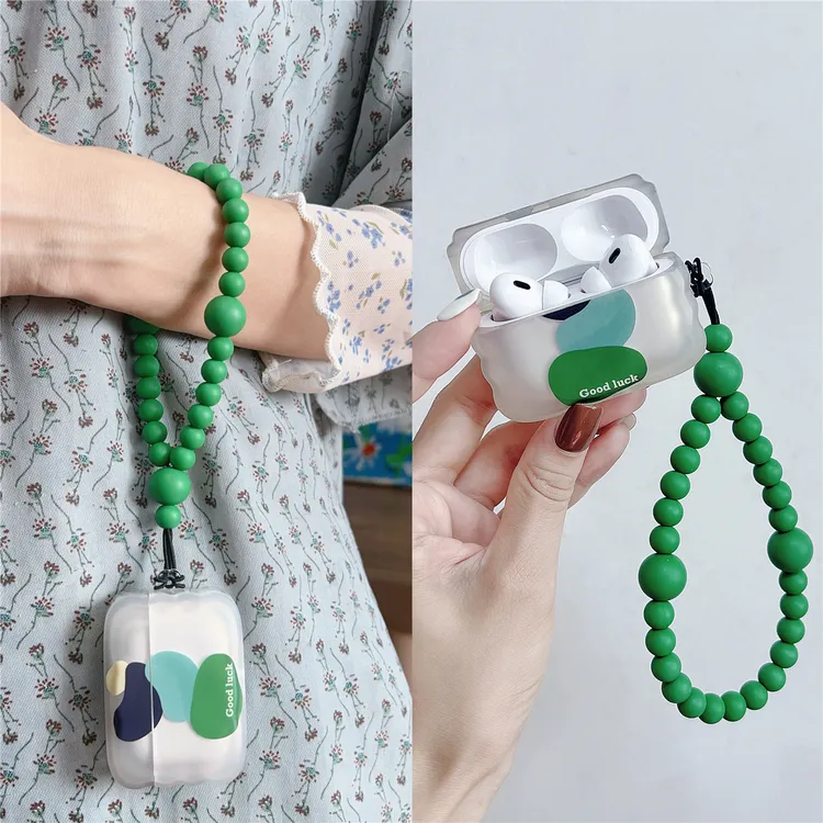 莫兰迪几何手链珠适用苹果airpods4耳机壳airpodspro3保护套三代