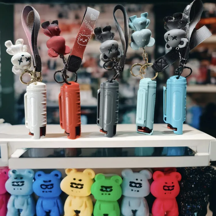 户外驱赶专用便携式探险男女必备钥匙链挂件翻盖款