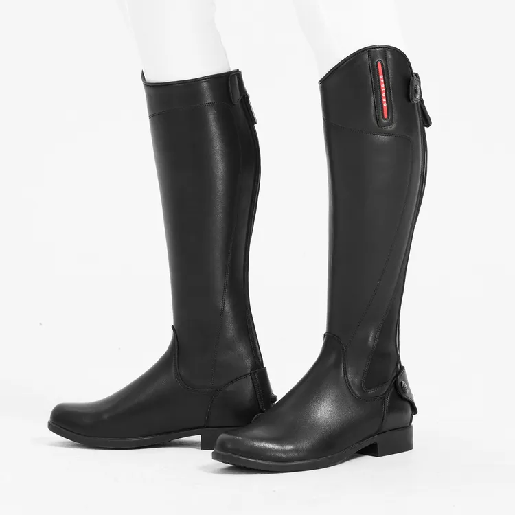八尺龙马术骑士简约宽版长靴马术装备