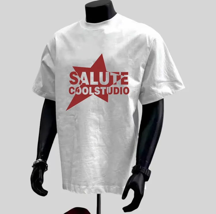 夏季纯棉230g透气潮流时尚T恤宽松男士印花圆领短袖T恤个性