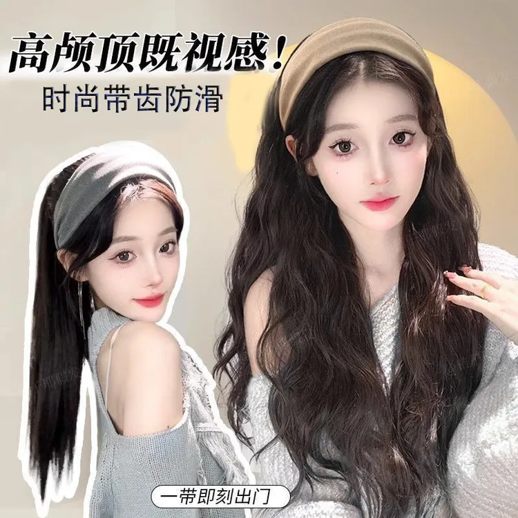 法式网红发箍发卡宽边复古秋冬头饰百搭高级纯色头箍洗脸发饰时尚商品图