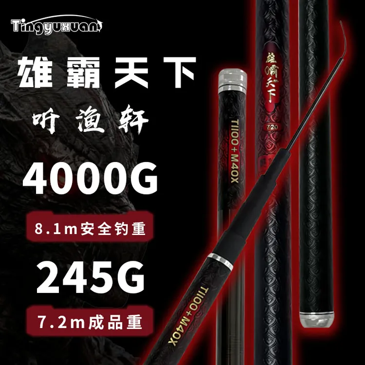 听渔轩超轻超硬19调综合鱼竿全水域适用可钓大物6H