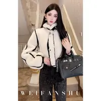 WEIFANSHU/魏凡舒【心跳节拍】羊毛羊皮皮毛一体皮草外套