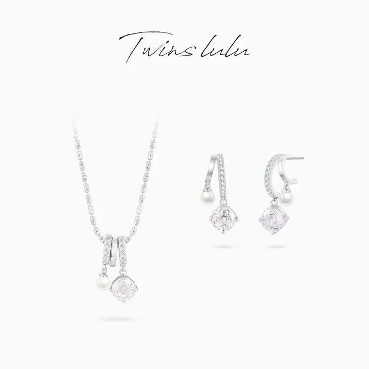 TWINS LULU 秋上新【玫瑰花】精致气质ins小饰品珠珠项链TSJ7968