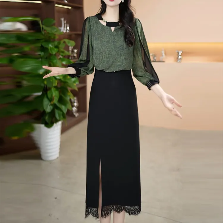 连衣裙2025新款女春秋今年流行十三行爆款高档长袖气质轻奢高级感