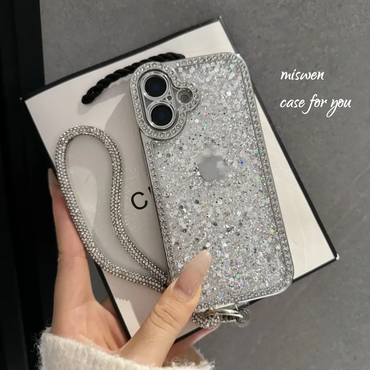 轻奢高颜值不灵闪闪满天星适用苹果16pro手机壳iphone15女款14p13