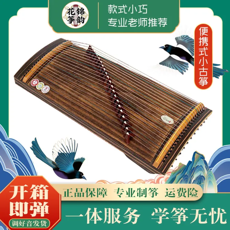 70厘米迷你古筝21弦便携复古考级演奏专业小古筝开箱即弹