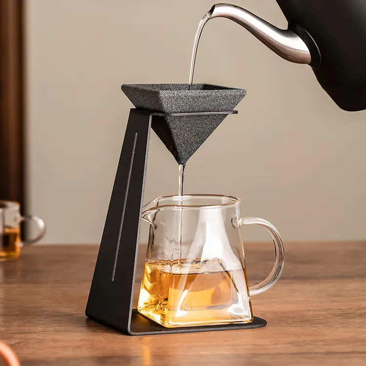 矿石无孔茶漏过滤器家用办公茶滤茶具配件一体公道杯小青柑泡茶器