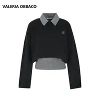 VALERIAOBBACO/瓦莱丽娅 奥贝科 VO两件套长袖针织衫秋冬新款上衣
