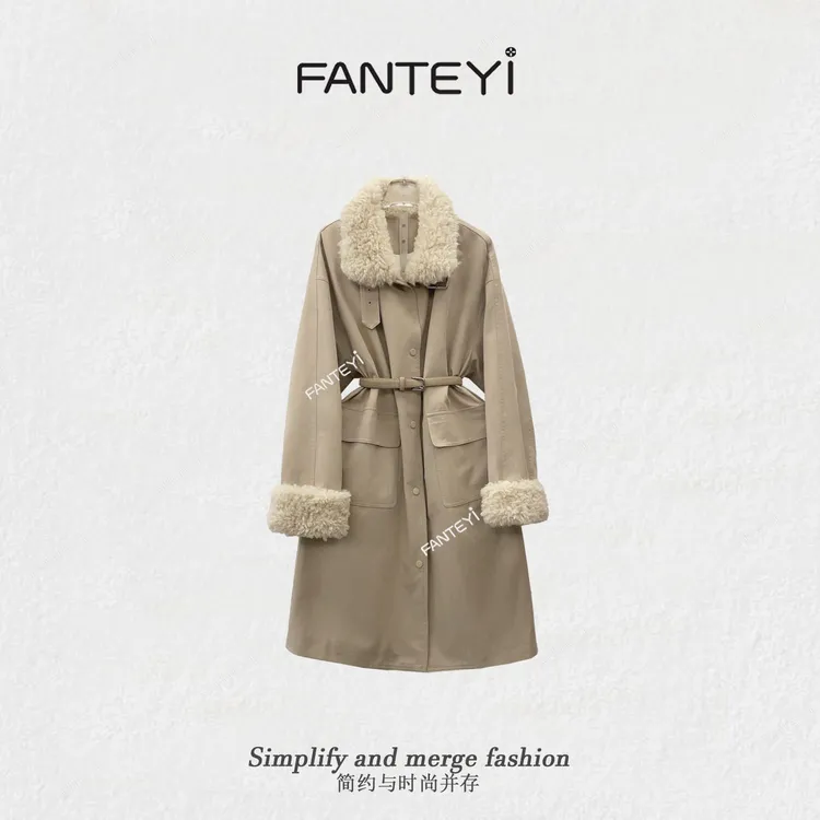 范特依-冬季新款休闲时尚轻奢气质百搭长款羽绒外套8115