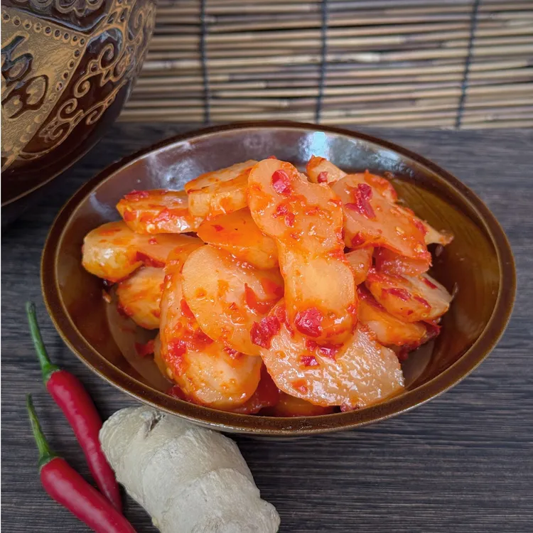 成泉洋姜片湖北特产洋姜微甜微辣腌制腌菜甜辣300g一瓶