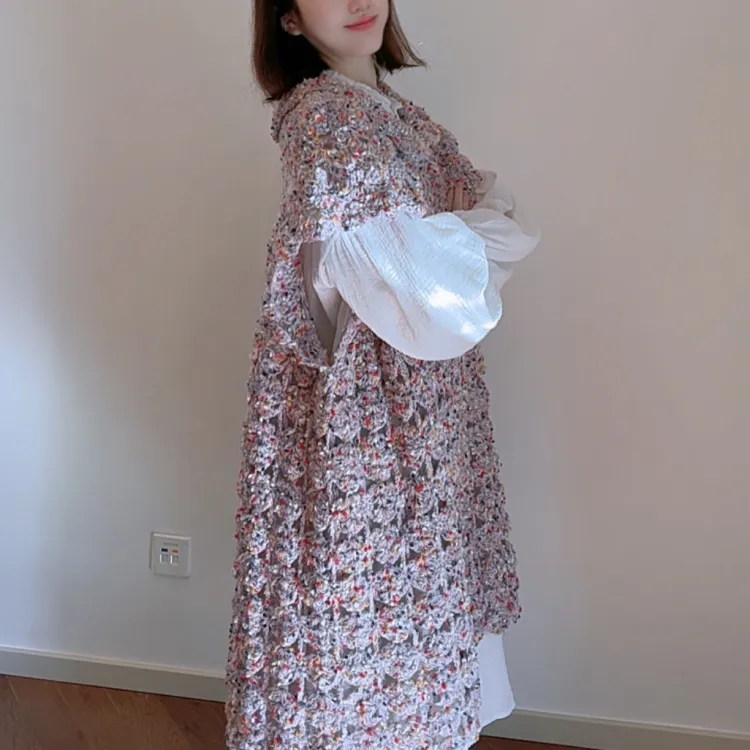 芋泥波波特色手混线 樱花斗篷 百度云网盘视频教程 钩针