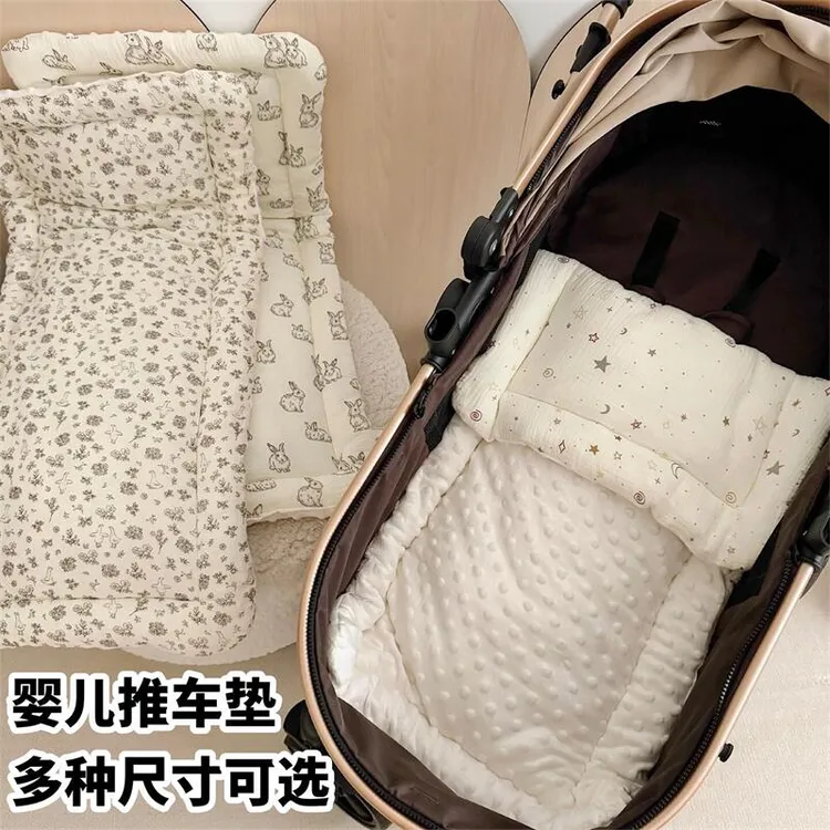 婴儿车垫子秋冬棉垫推车专用四季通用加厚婴儿坐垫高景观车垫