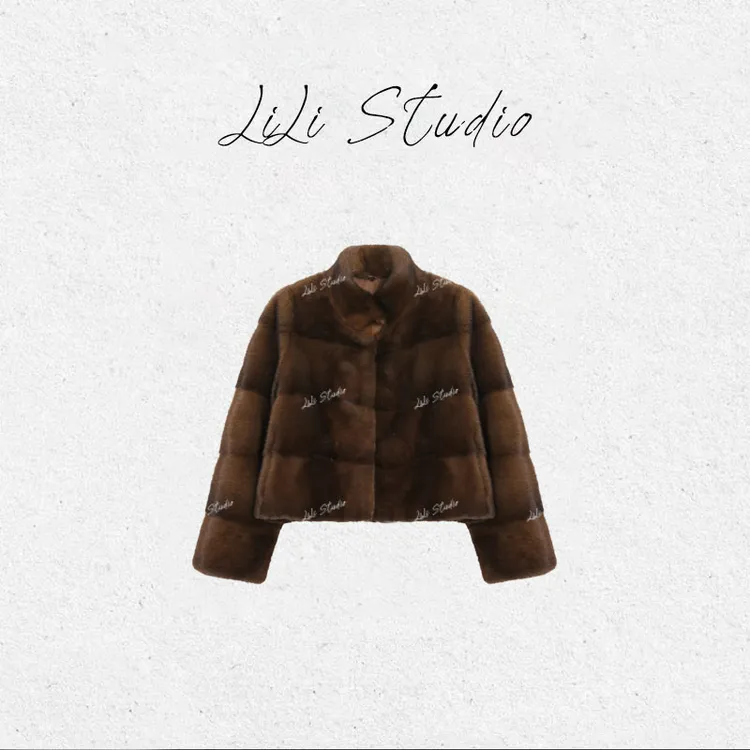 PCNY丨不理理「贵色奢章」进口水貂皮毛一体贵妇感高奢皮草外套