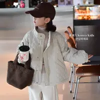 女童冬款棉服小女孩韩版保暖棉袄女宝宝洋气夹棉外套儿童时髦冬装