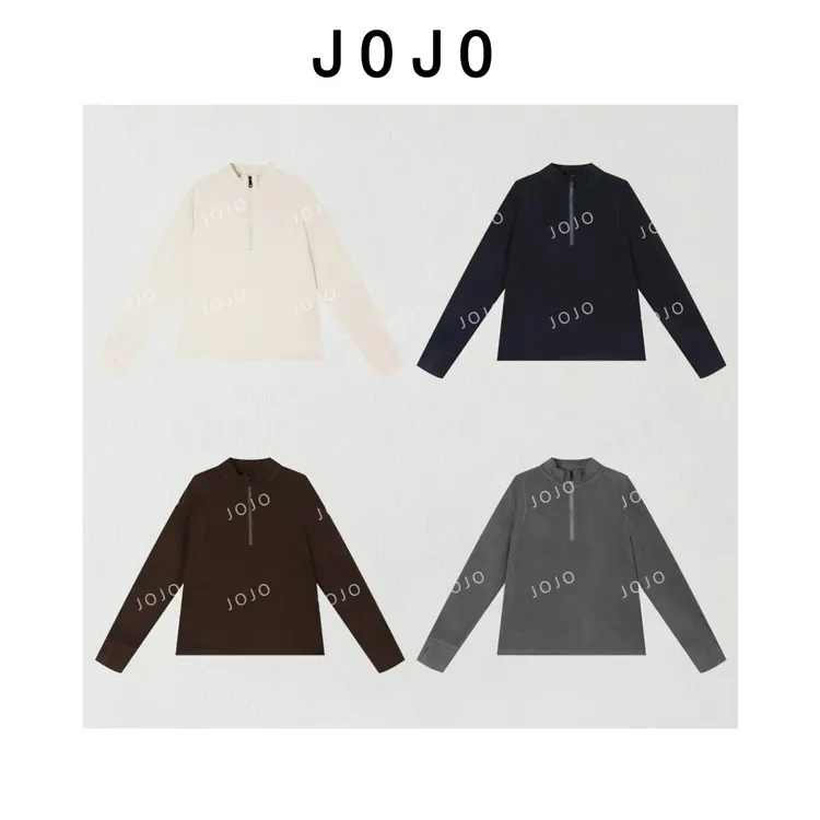 玖了个玖 2025秋冬极简百搭立领半拉链德绒保暖四色上衣2510C6565