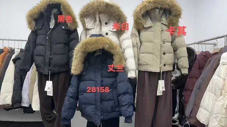 短款毛领休闲加棉保暖外套