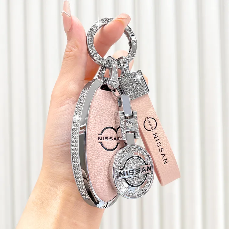 适用日产钥匙套新款逍客轩逸天籁奇骏骐达劲客楼兰钥匙壳扣女真皮