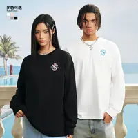 STK SmallTownKid 小标基础长袖T恤 美式复古休闲街头国潮牌