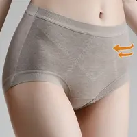 藏里羊【无感穿着】高腰10A磨毛暖绒玻尿酸内裤NK008