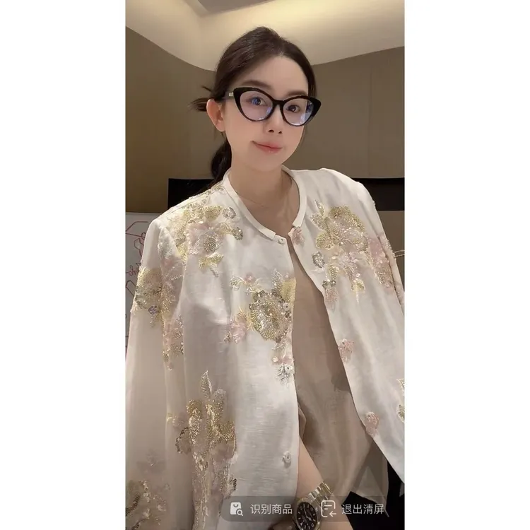 ZHUIMU.【明月夜】新中式国风气质时尚刺绣提花上衣外套ZM8591