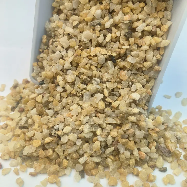 水草砂黄金沙石英砂鱼缸沙子水族造景沙石头装饰粗沙砂子5斤装