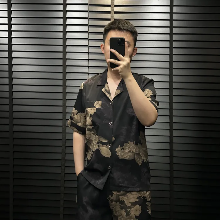 奢华男成人睡衣度假风欧若新中式