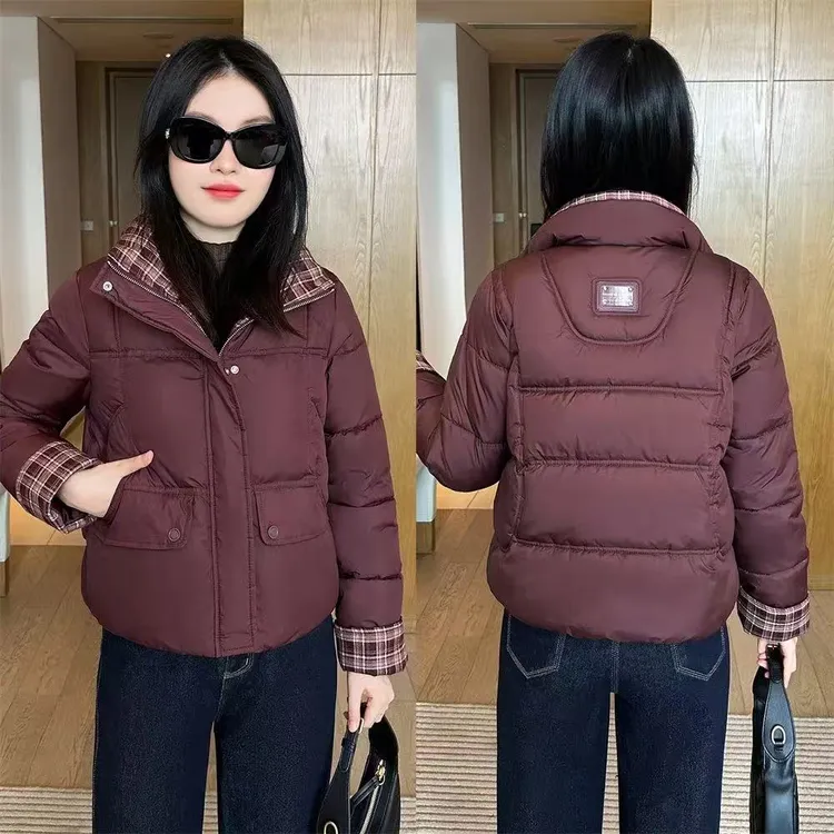 显瘦洋气时尚加厚保暖韩版冬季棉衣休闲百搭立领显瘦