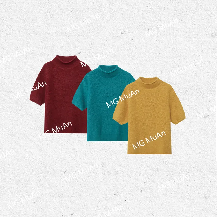 【油画T】“油画系列”定制330克宽松上衣半袖针织打底女DG3-088-1