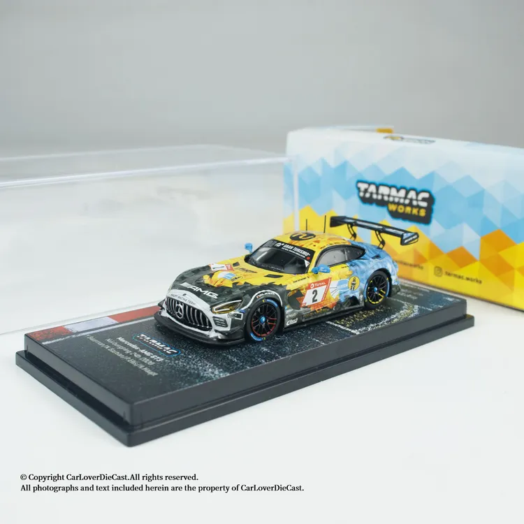 1:64奔驰AMG GT3纽博格林24小时赛车合金车模型