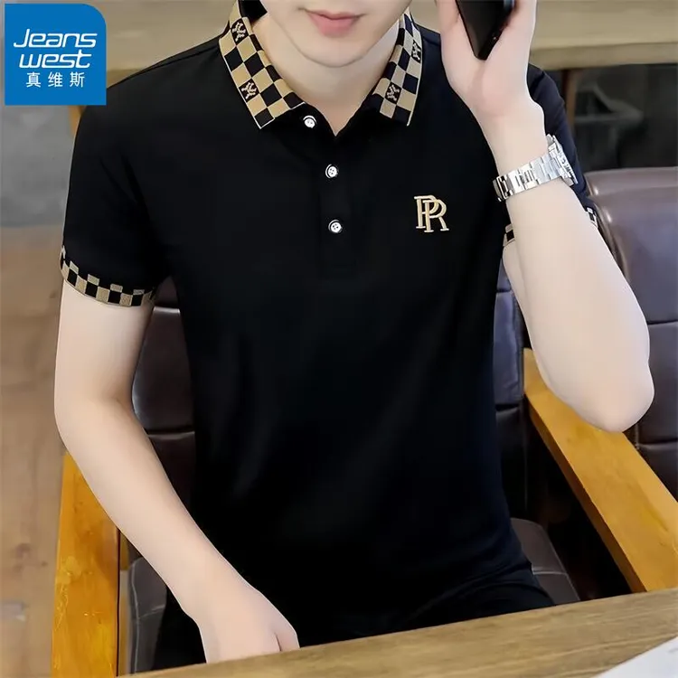真维斯Jeanswest男士POLO衫短袖t恤翻领夏季休闲半袖上衣高端体恤