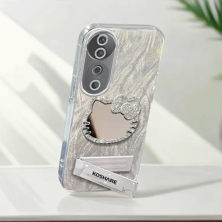 自带镜头膜VIVOS19Pro手机壳镶钻kt猫镜子V2362A全包s19羽纱卡通