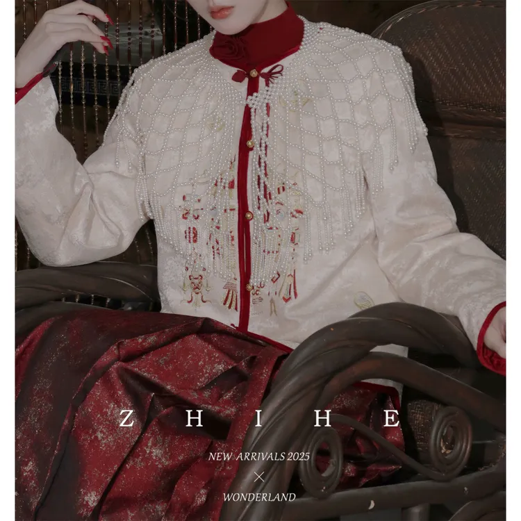 无艳一禾流苏云肩红色披肩秋冬YHSC025179