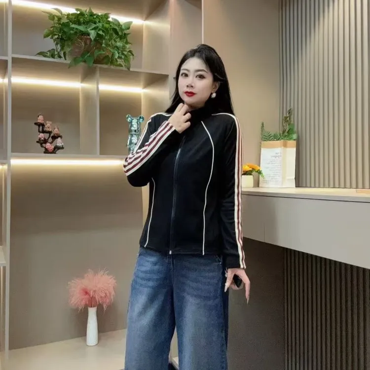 冬季小衫-丫 5925时尚潮流收腰显瘦设计休闲款胖MM大码女装新款