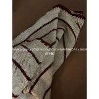 Ninipink庄不腻自制【咸奶酪】松弛感条纹针织衫女宽松显瘦上衣3391